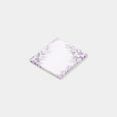 Stijlvolle paarse bloemen Post-it-briefjes Post-it® Notes (Schuin)