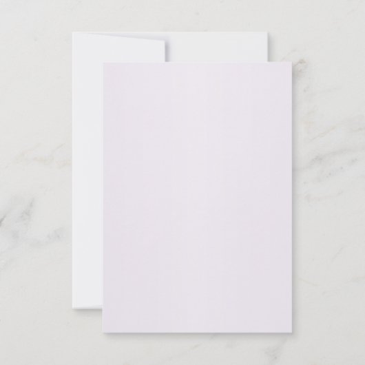 Stijlvolle paarse bloemen RSVP-kaart RSVP Kaartje (Achterkant)