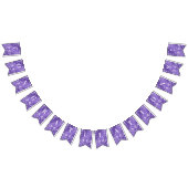 Stijlvolle Paarse bloemenbunting vlag Vlaggetjes (Alle)