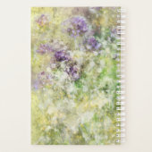 Stijlvolle Paarse bloementuin monogram Planner (Achterkant)