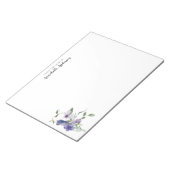 Stijlvolle Paarse botanische Waterverf Notitieblok (Schuin)