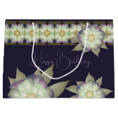 Stijlvolle Paarse en bloemige accenten Groot Cadeauzakje (Voorkant)