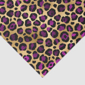 Stijlvolle Paarse en goudolierapporten Safari Tissuepapier (Detail)