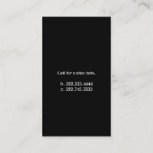 Stijlvolle Paarse en witte Star-kaart Contactkaartje (Achterkant)