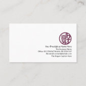 Stijlvolle Paarse hoekjes financieel Visitekaartje (Achterkant)