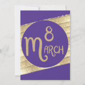 Stijlvolle paarse internationale vrouwendag 2025 k (Voorkant)