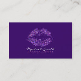 Stijlvolle Paarse Lippen Make-up Artiest #12 Visitekaartje