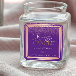 Stijlvolle Paarse productverpakkingslabels Roos Go Vierkante Sticker