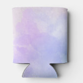 Stijlvolle Paarse roze blauwe Abstracte Waterverf Blikjeskoeler (Achterkant)