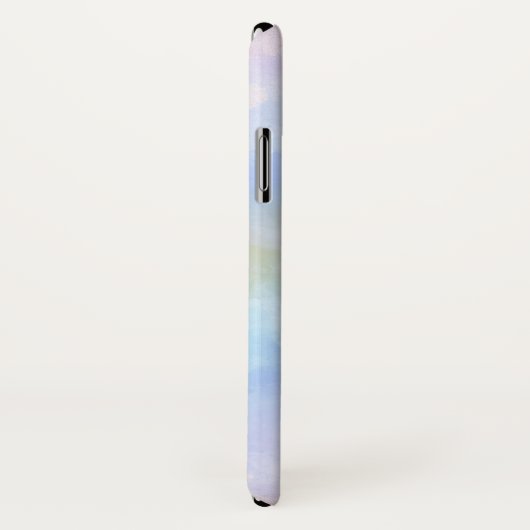 Stijlvolle Paarse roze blauwe Abstracte Waterverf Case-Mate iPhone Case (Achterkant / rechts)