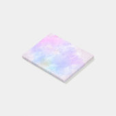Stijlvolle Paarse roze blauwe Abstracte Waterverf Post-it® Notes (Schuin)