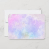 Stijlvolle Paarse roze blauwe Abstracte Waterverf Save The Date (Achterkant)