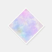 Stijlvolle Paarse roze blauwe Abstracte Waterverf Servet (Hoek)