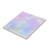 Stijlvolle Paarse roze blauwe Abstracte Waterverf Tegeltje (Zijkant)