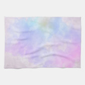 Stijlvolle Paarse roze blauwe Abstracte Waterverf Theedoek (Horizontaal)