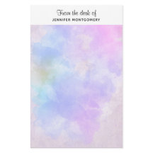 Stijlvolle Paarse Roze Blauwe Waterverf