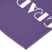 Stijlvolle paarse typografie tafelkleed (Gekanteld)