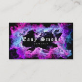 Stijlvolle Paarse vape shop Uniek design Visitekaartje (Voorkant)