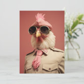 Stijlvolle Paaskip Commander Feestdagenkaart (Staand voorkant)
