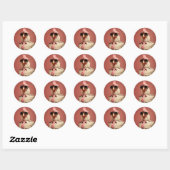 Stijlvolle Paaskip Commander Ronde Sticker (Vel)