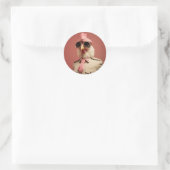 Stijlvolle Paaskip Commander Ronde Sticker (Tas)