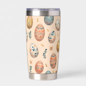 Stijlvolle Paaspatroon 20oz Thermal Tumbler Geïsoleerde Drinkbeker (Achterkant)