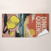 Stijlvolle Paddle DINKIN' QUEEN!! Gift Sporthanddo Badhanddoek (Badhanddoek)