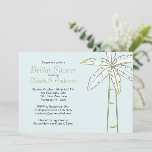 Stijlvolle palmboom — roep-show kaart (Staand voorkant)