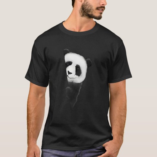 Stijlvolle Panda Werk Panda Beer T-shirt (Voorkant)