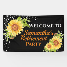 Stijlvolle Panner Floral Sunflower Banner