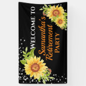 Stijlvolle Panner Floral Sunflower Banner (Verticaal)