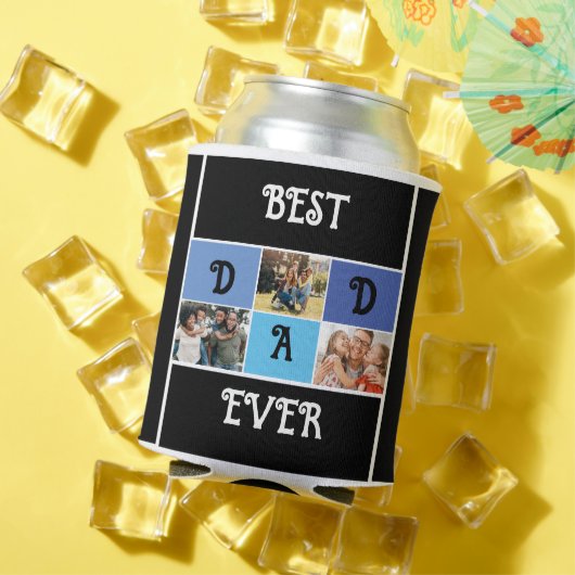 Stijlvolle papa | Aangepaste moderne Vaderdag foto Blikjeskoeler (Insitu Zomer)