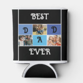 Stijlvolle papa | Aangepaste moderne Vaderdag foto Blikjeskoeler (Achterkant)