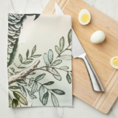 Stijlvolle papegaai theedoek (Quarter Fold)