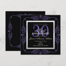 Stijlvolle parel omrande 30e huwelijksverjaardag