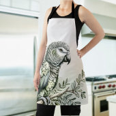 Stijlvolle Parrot All-Over Print Schort