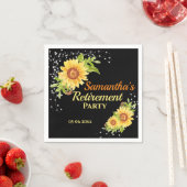 Stijlvolle PARTIJ Floral Sunflower Servet (Insitu)