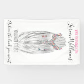 Stijlvolle Pastel Hair Stylist Braid Hairstyle Blo Spandoek (Horizontaal)