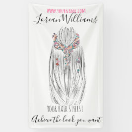 Stijlvolle Pastel Hair Stylist Braid Hairstyle Blo Spandoek