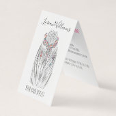 Stijlvolle Pastel Hair Stylist Braid Hairstyle Blo Visitekaartje (Voorkant)