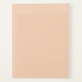 Stijlvolle pastel roze & blauw vrouwen persoonlijk planner (Achterkant)