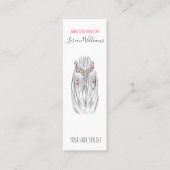 Stijlvolle Pastelkleur Haar Stylist Vlecht Kapsel  Mini Visitekaartje (Voorkant)