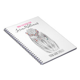 Stijlvolle Pastelkleur Haar Stylist Vlecht Kapsel  Notitieboek