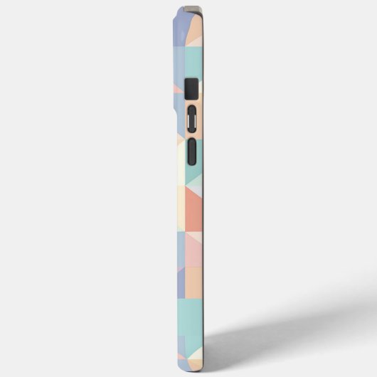Stijlvolle pastelkleuren geometrisch patroonontwer Case-Mate iPhone case (Achterkant / Links)