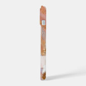 Stijlvolle pastelroze, Paarse, blauwe glitter iPhone 15 Case (Linkerkant)