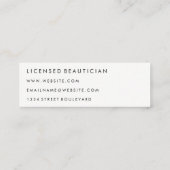 Stijlvolle patronen mini visitekaartje (Achterkant)