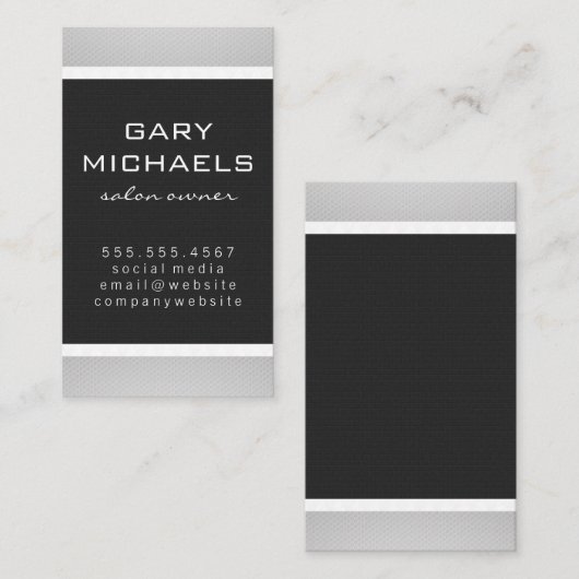 Stijlvolle patronen visitekaartje (Voorkant / Achterkant)