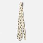 Stijlvolle Paw Print Pattern Stropdas – Pet Lovers (Voorkant)
