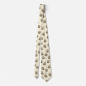 Stijlvolle Paw Print Pattern Stropdas – Pet Lovers (Achterkant)