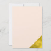 Stijlvolle Peach Script Wedding Sla de datum op Save The Date (Achterkant)